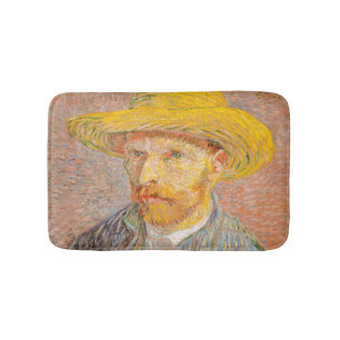 Tapis De Bain Autoportrait impressionniste de Vincent Van Gogh