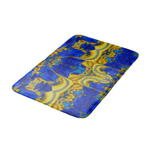 Tapis De Bain Avatar Serpentine Bleu Saphir