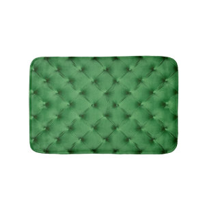 Tapis de bain avec la copie du capitone vert