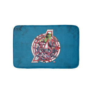 Tapis De Bain Avengers Classiques   Logo Intérieur Avengers