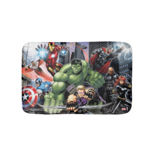 Tapis De Bain Avengers défendent la ville