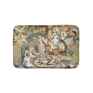 Tapis De Bain Aventures d'Alice au pays des merveilles Thé à la