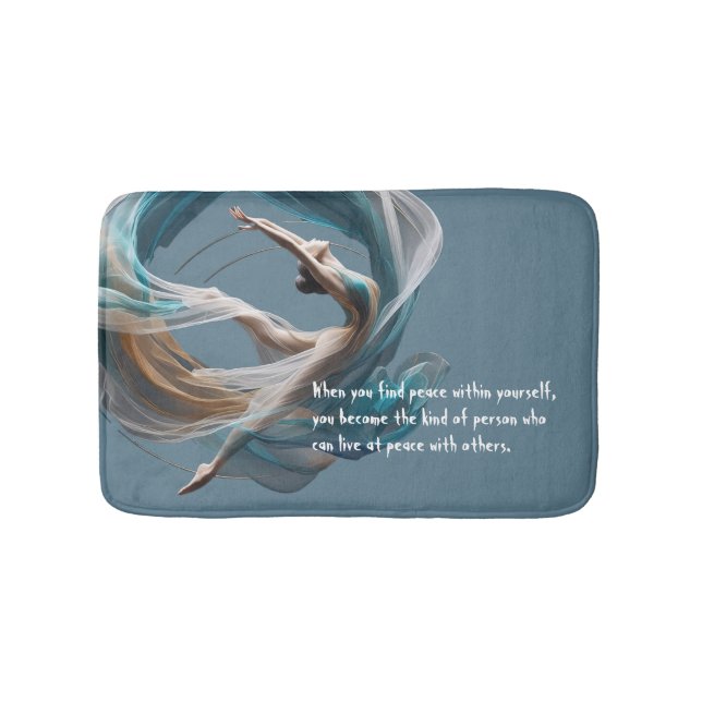 Tapis De Bain Avion Air Yoga Instructeur Pilates Fitness (Devant)