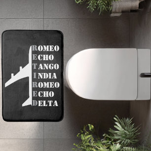 Tapis De Bain Avion Retraité Alphabet Phonétique OtAN Aviation