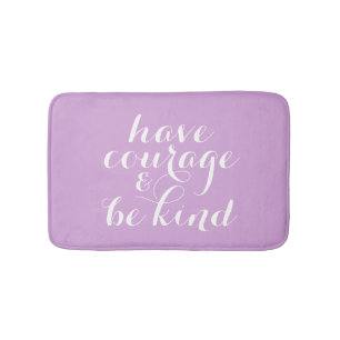 Tapis De Bain Avoir du courage et être comme la typographie Cita
