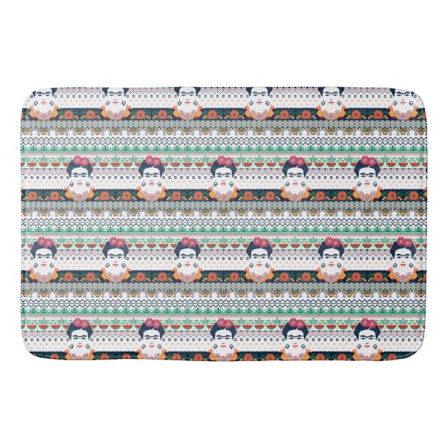 Tapis De Bain Aztèque de Frida Kahlo | (Devant)