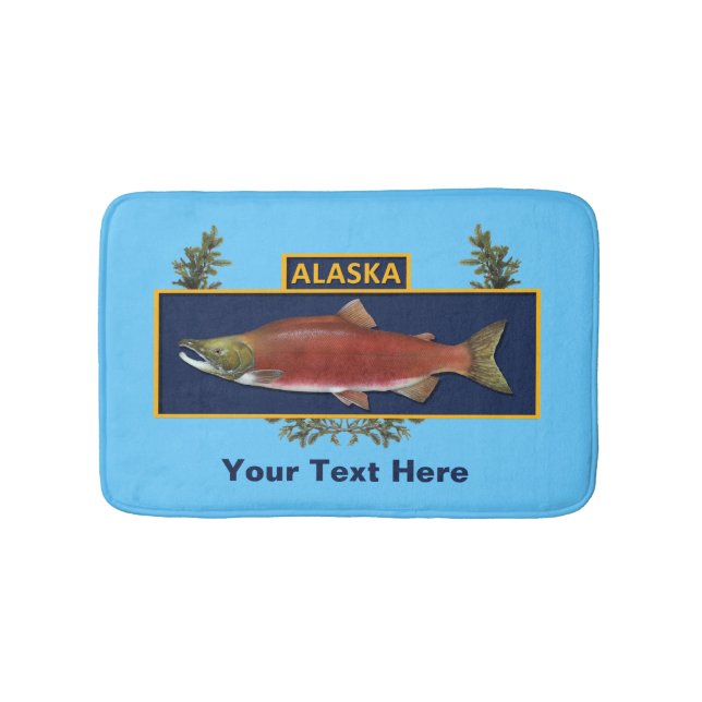 Tapis De Bain Badge du pêcheur de combat de l'Alaska (Devant)
