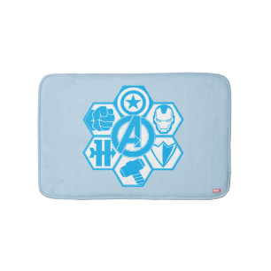 Tapis De Bain Badge Icône Avengers Assemble