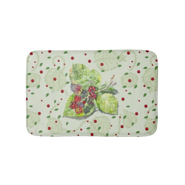 Tapis De Bain Baies noires rouges et noires (Devant)