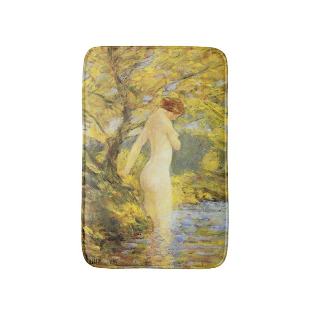 Tapis De Bain Baignade nymphe (belle femme) (par Childe Hassam) (Devant (Vertical))