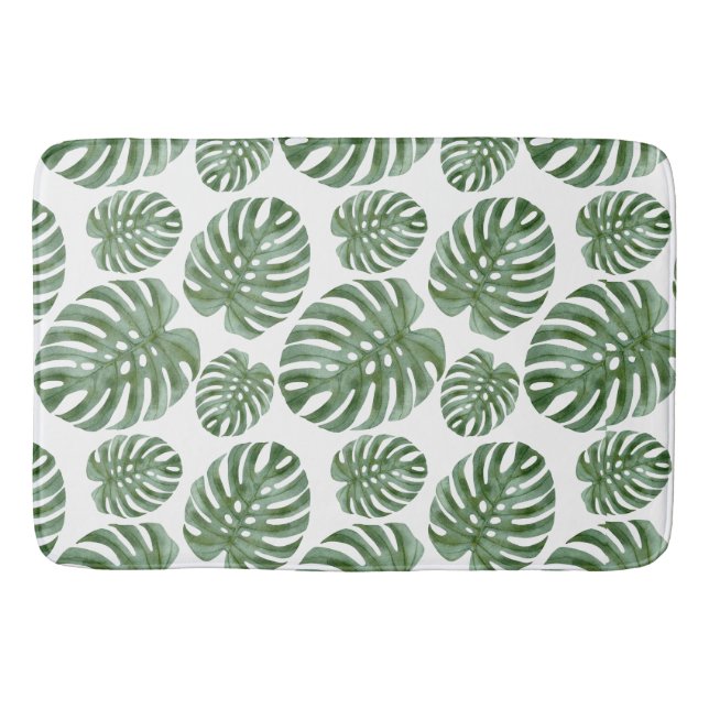 Tapis De Bain Bain à feuilles de monstère tropicale MAT (Devant)