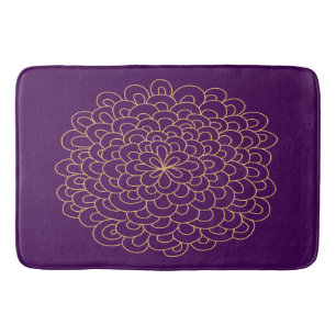Tapis De Bain Bain à fleurs Pom