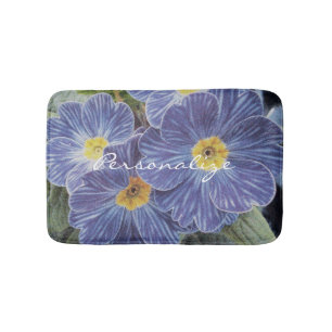 Tapis De Bain Bain floral antidérapant mat avec la photo de fleu