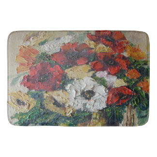 Tapis De Bain Bain Mat Ann Hayes Peinture Fleur Mélange de plais