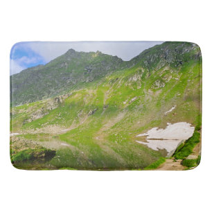 Tapis De Bain Balea Lake Mountain Slope – Romania Alpine Print
