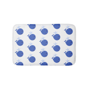 Tapis De Bain Baleine bleue Shiplap Salle de bain Enfants Bain M