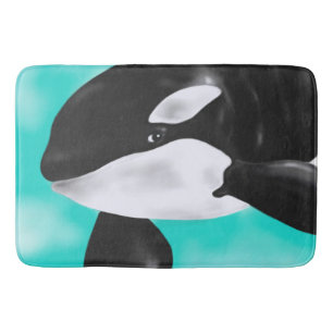 Tapis De Bain Baleine mignonne d'orque