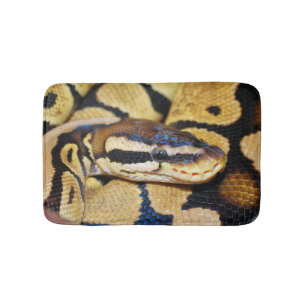 Tapis De Bain Ball Python, Belly Jaune, Enroulé dans Ball