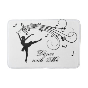 Tapis De Bain Ballerina Dance with Me Music Note
