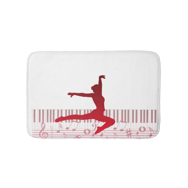 Tapis De Bain Ballet dancer sur clavier (Devant)