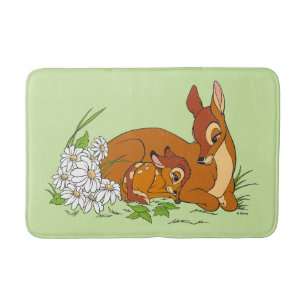 Tapis De Bain Bambi Se Repose Avec Sa Mère