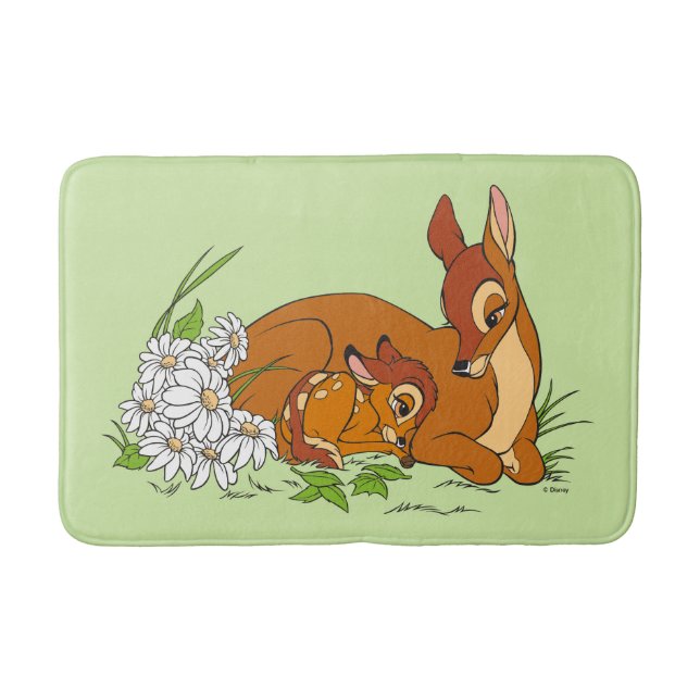 Tapis De Bain Bambi Se Repose Avec Sa Mère (Devant)