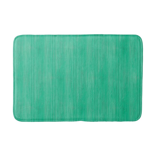 Tapis De Bain Bambou vert de mer apparence de grain de bois (Devant)