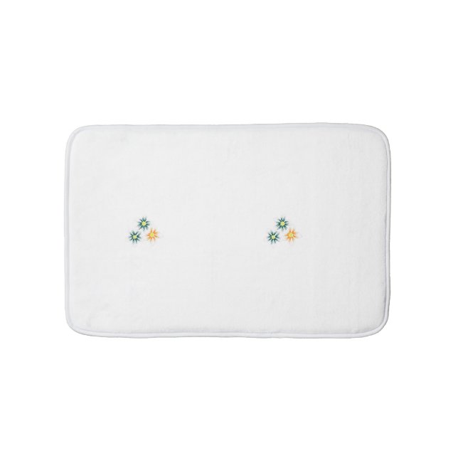 Tapis De Bain Banane jaune, bleu foncé vert, décoratif (Devant)