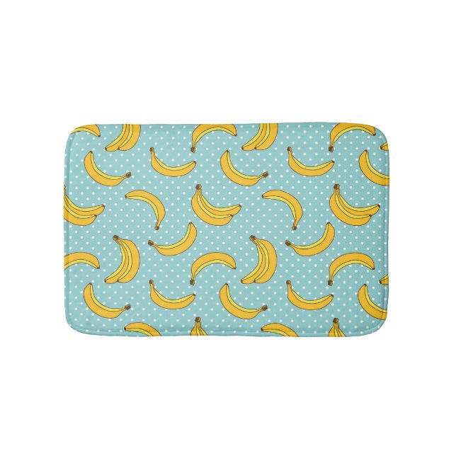 Tapis De Bain Bananes et points de Polk (Devant)