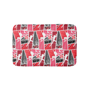 Tapis De Bain Bande dessinée Miraculaire Ladybug Paris Motif