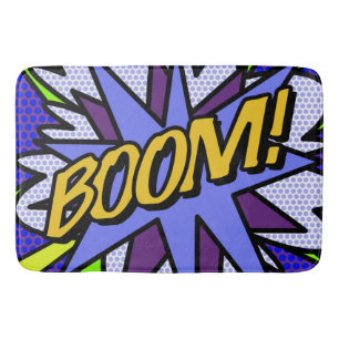 Tapis De Bain Bande dessinée moderne et cool BOOM
