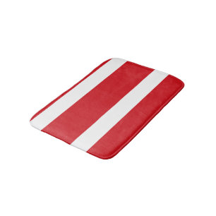 Tapis De Bain Bande rouge