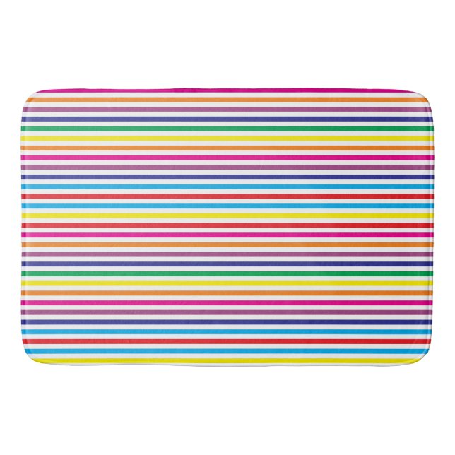 Tapis De Bain Bandes colorées (Devant)