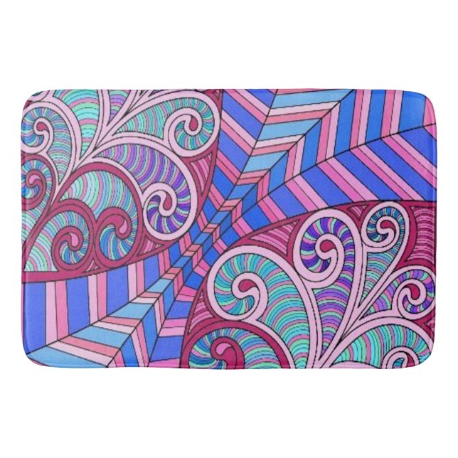 Tapis De Bain Bandes multiples (Devant)