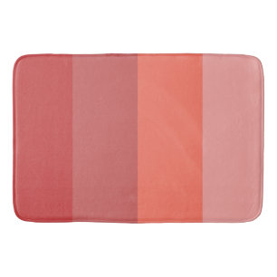 Tapis De Bain Bandes roses de corail