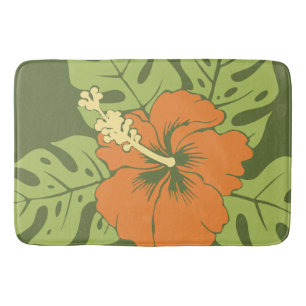 Tapis De Bain Banzai Beach Hibiscus Hawaii Floral