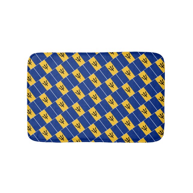 Tapis De Bain BARBADOS DRAPEAU Patriotique Barbadien (Devant)