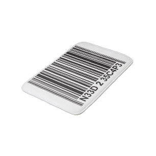 Tapis De Bain Barcode Leetspeak - Nécessité d'échapper au bath M