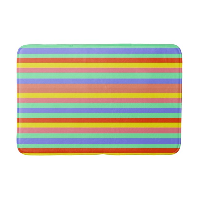 Tapis De Bain Barres de bonbons rétro (Devant)