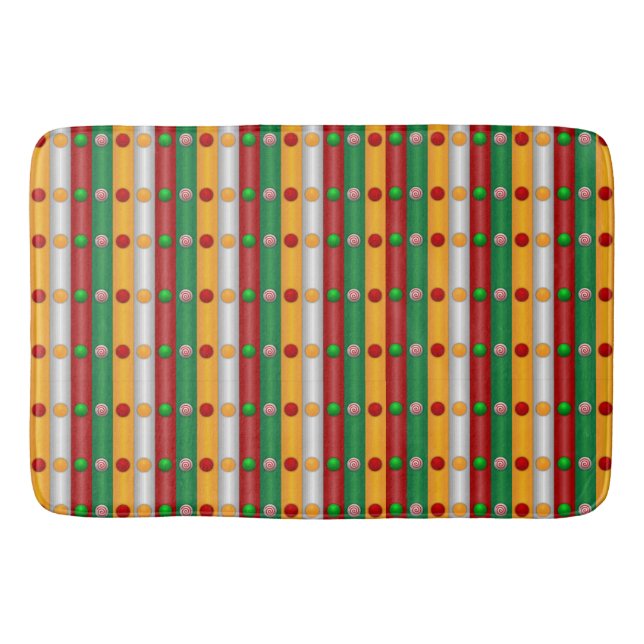 Tapis De Bain Bars de Noël (Devant)