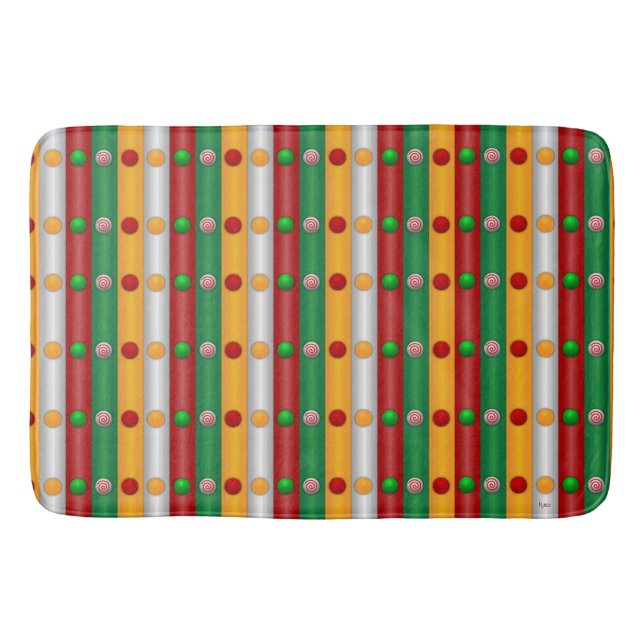 Tapis De Bain Bars de Noël (Devant)