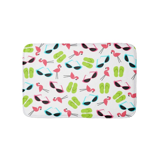 Tapis De Bain Bascules électroniques de Flamants roses et tapis (Devant)