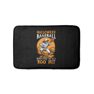 Tapis De Bain Baseball Halloween Trick Ou Treat Baseball Player
