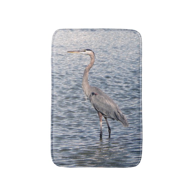 Tapis De Bain Bassin d'eau Blue Heron (Devant (Vertical))