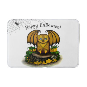 Tapis De Bain Bat d'Halloween mignonne