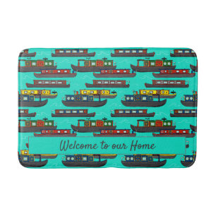 Tapis De Bain Bateau domestique Négociations colorées avec motif