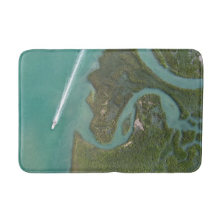 Tapis De Bain Bateau Marsh Scene Bain Mat