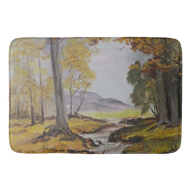 Tapis De Bain Bath Mat Ann Hayes Peinture Forest Stream (Devant)