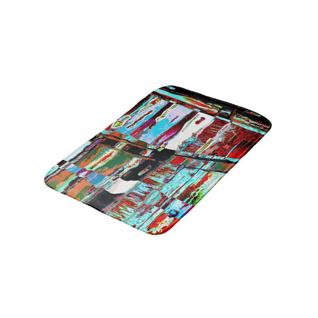 Tapis De Bain Bath Mat – Collapse Reflection Abstract Design (Angle)