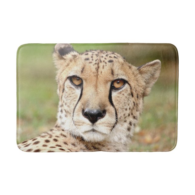 Tapis De Bain Bath Mat Photo guepard chat, animaux. (Devant)